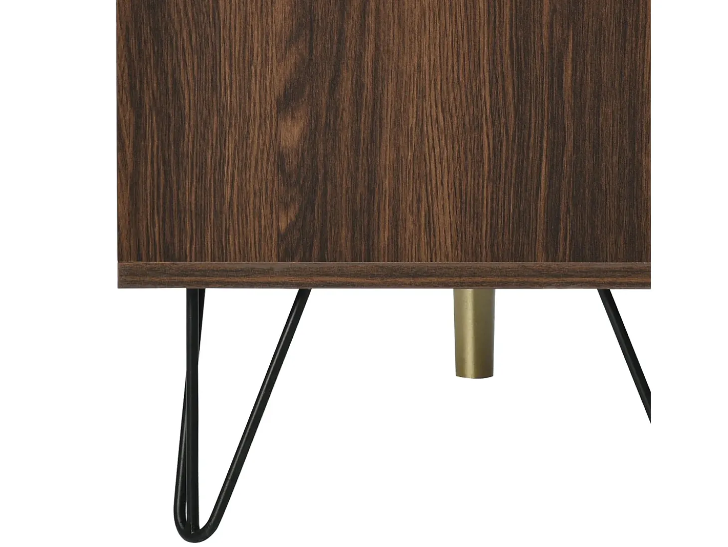 Móvel para TV, armário baixo com 2 portas e 2 prateleiras abertas, ideal para sala de estar, quarto e escritório.