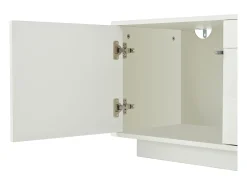 Móvel para TV branco, 180 x 40 x 45 cm - 2 gavetas e 2 portas - Acabamento lacado brilhante