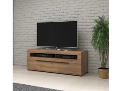 Móvel para TV 140cm coleção BREDA. Cor carvalho. Estilo design.