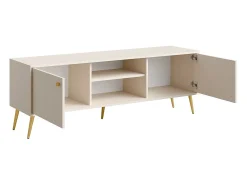 Móvel para TV design AZURÉA – 2 portas + 2 nichos – Cor areia