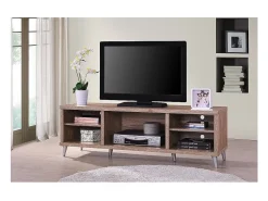 Móvel para TV KONYA 142 cm com 5 nichos na cor Sonoma.