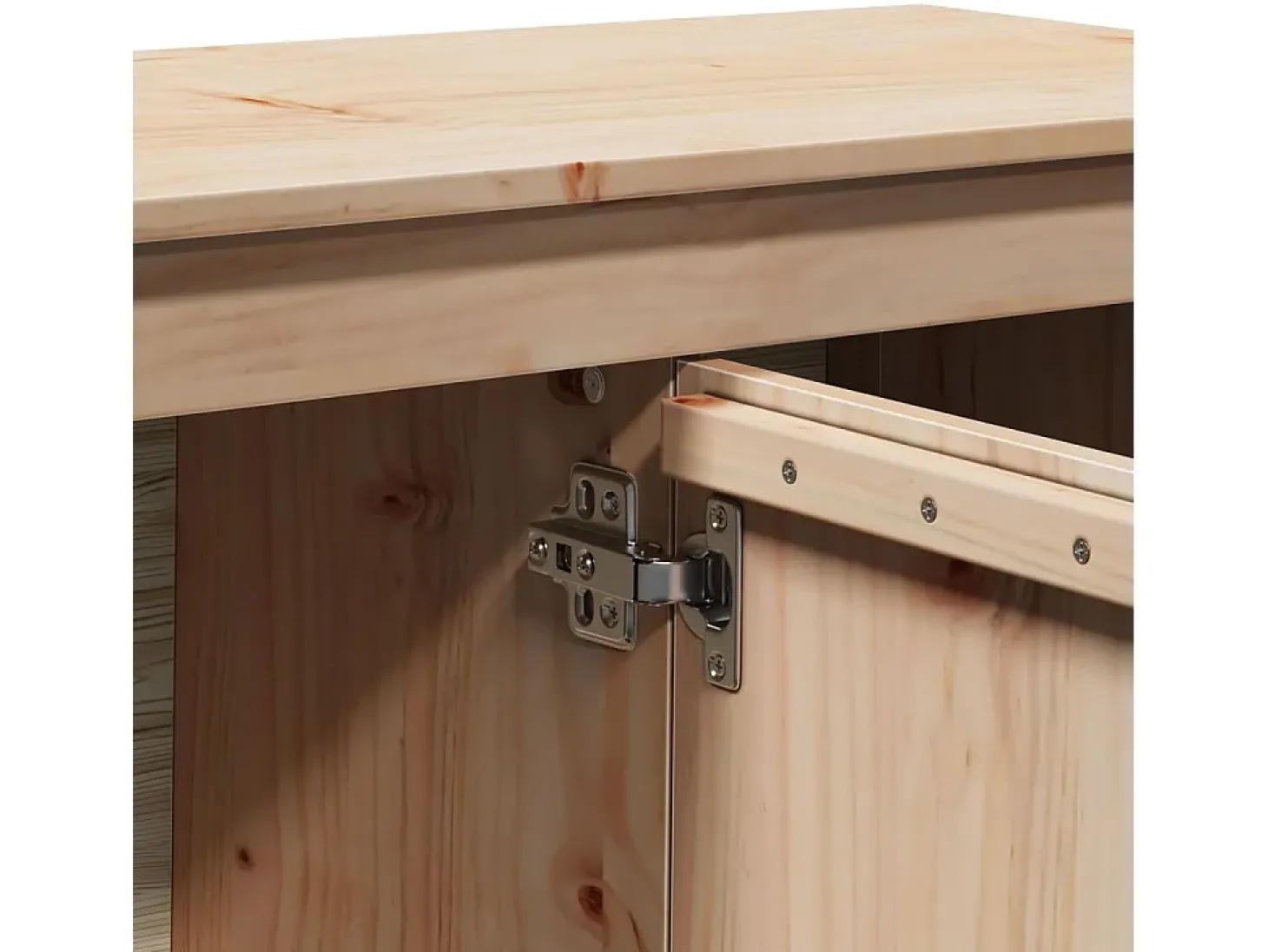 Móvel para TV multimídia estante para TV aparador armário para TV sala de jantar sala de estar quarto 103 x 36,5 x 52 cm madeira maciça de pinho marrom 02_0025625