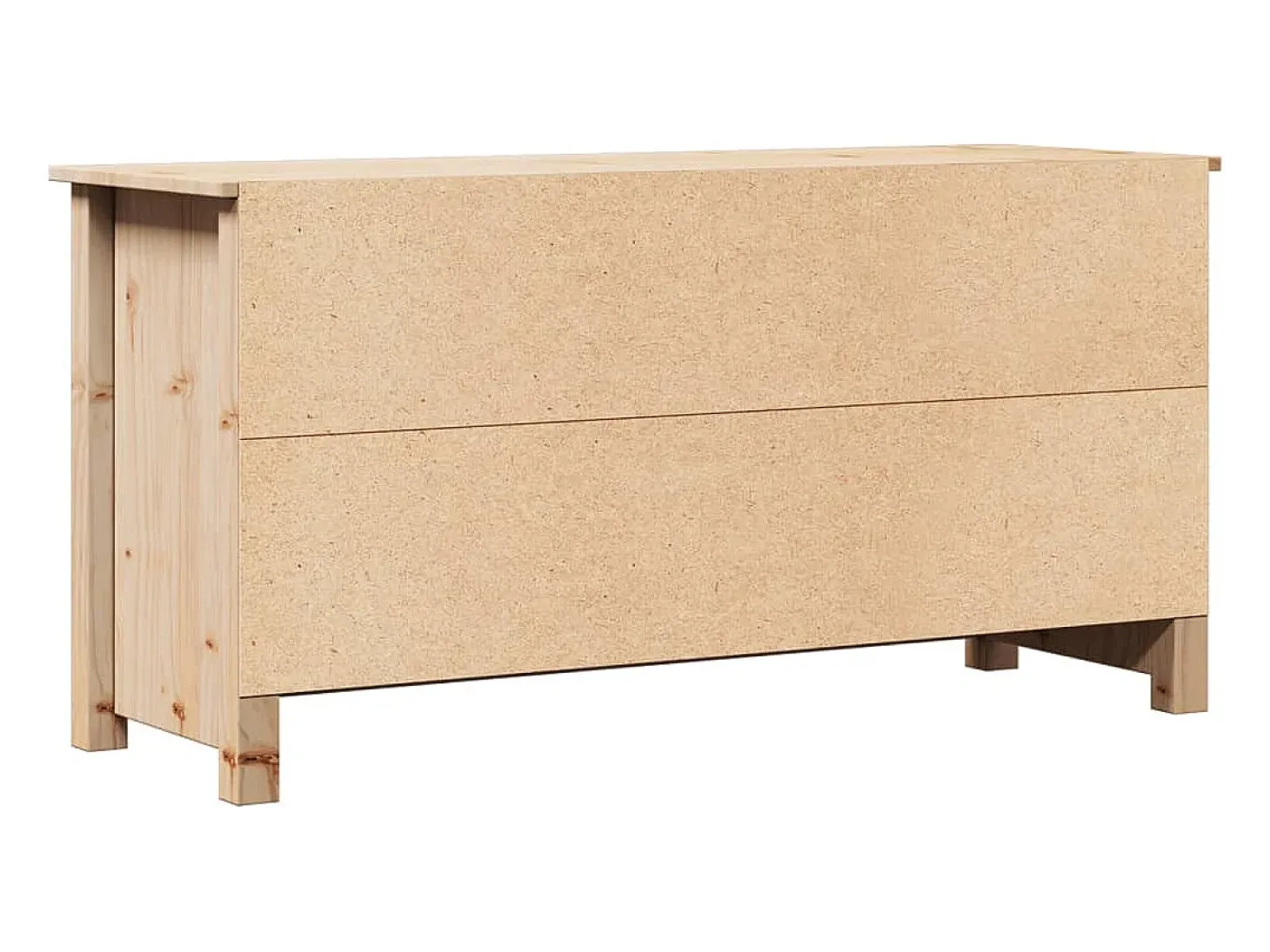 Móvel para TV multimídia estante para TV aparador armário para TV sala de jantar sala de estar quarto 103 x 36,5 x 52 cm madeira maciça de pinho marrom 02_0025625