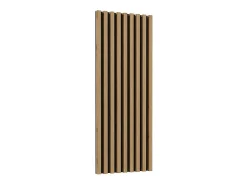 Móvel para TV XL com painel de parede decorativo XL coleção CLARA. Cor carvalho e preto fosco.
