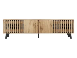 Móvel para TV 180x40x55 cm - com 4 portas - Estilo escandinavo - Natural
