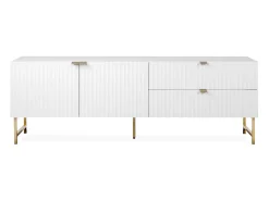Móvel para TV 179x60,5x39 cm branco e dourado
