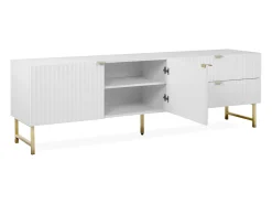 Móvel para TV 179x60,5x39 cm branco e dourado