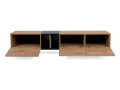 móvel para TV 195x48x37 cm natural preto