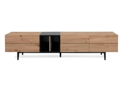 móvel para TV 195x48x37 cm natural preto