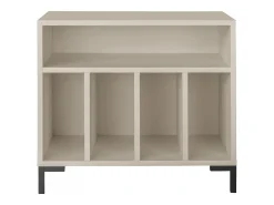 Móvel para vinis taupe