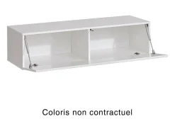 Móvel suspenso para TV na cor carvalho Wotan de 120cm, coleção SWITCH.