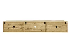 Móvel TV, 180 cm, superfície brilhante, com iluminação LED de 16 cores, montagem na parede