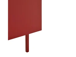 Móvel TV 2 gavetas com porta basculante vermelho 180x40 cm