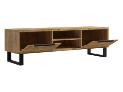 Móvel TV 2 gavetas Eden madeira e metal 180cm