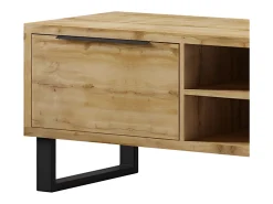 Móvel TV 2 gavetas Eden madeira e metal 180cm