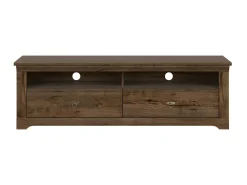 Móvel TV 2 gavetas Noé madeira escura 153cm