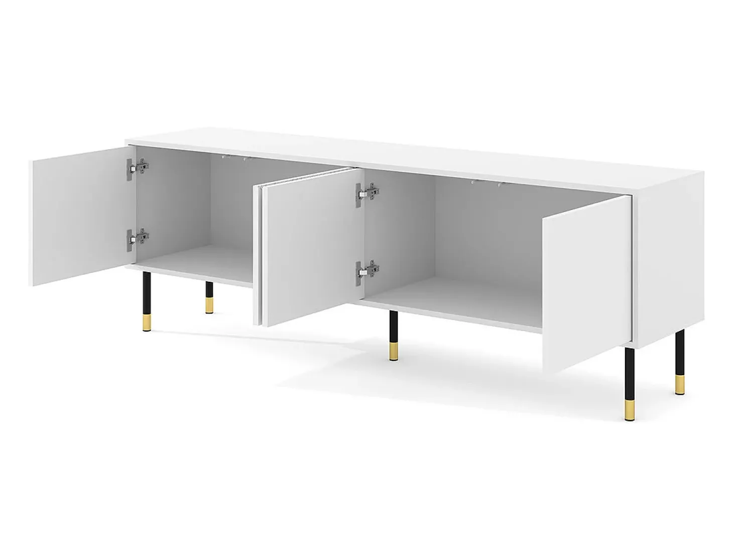 Móvel TV 4 portas Aglaé branco 180cm