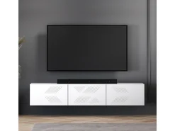 Móvel TV 3 portas Aura branco 170cm