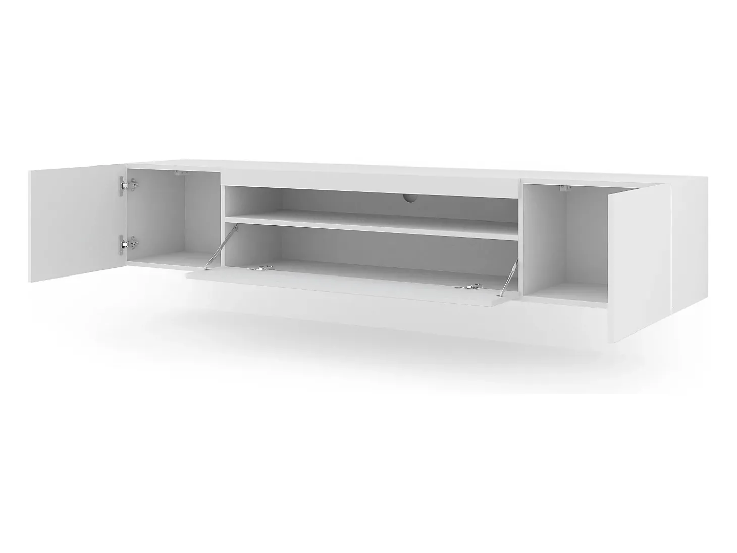 Móvel TV 3 portas Aurus branco 200cm