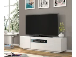 Móvel TV 3 portas Aurus branco 150cm