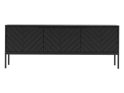 Móvel TV 3 portas Daria preto 151cm