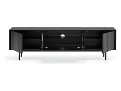 Móvel TV 2 portas e aba preta 180x40 cm