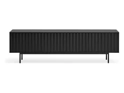 Móvel TV 2 portas e aba preta 180x40 cm