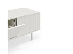 Móvel TV 2 portas e uma aba branco 180x40 cm