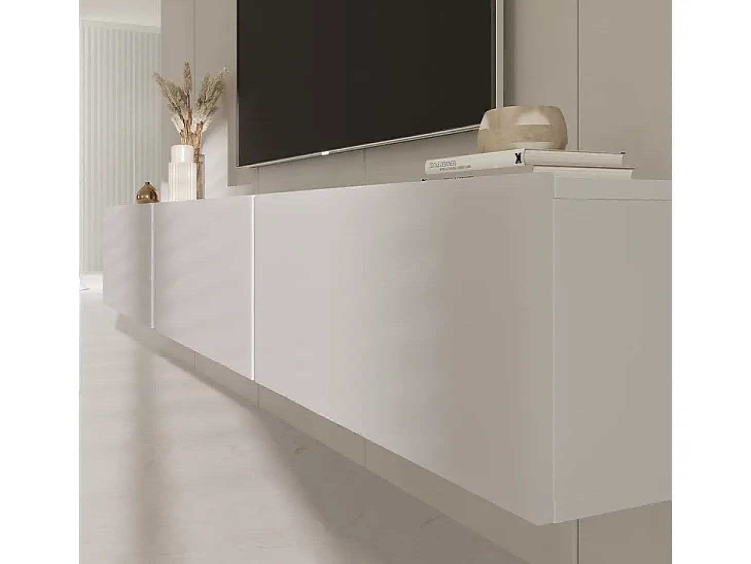 Móvel TV 3 portas Idao branco 160cm
