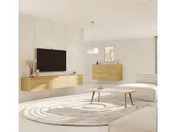 Móvel TV 3 portas Idao madeira 160cm
