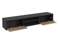 Móvel TV 2 portas Idra madeira e cinzento 180cm