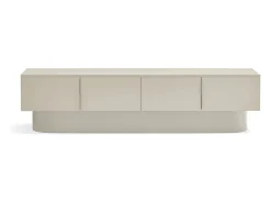 Móvel TV 4 portas lacado areia 200x45 cm