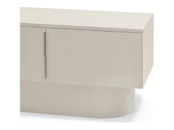 Móvel TV 4 portas lacado areia 200x45 cm
