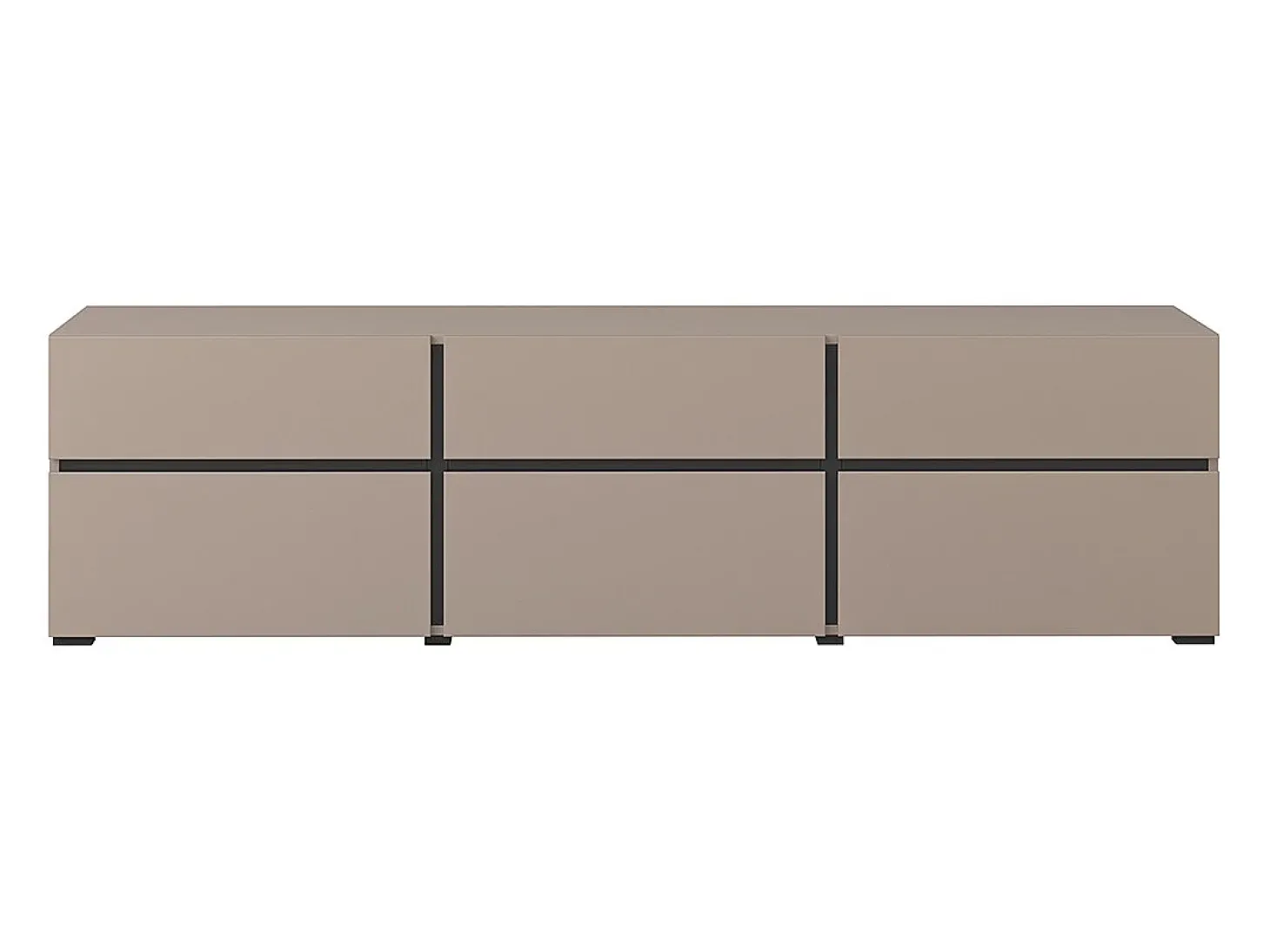 Móvel TV 3 portas Lilia toupeira 180cm