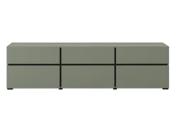 Móvel TV 3 portas Lilia verde 180cm