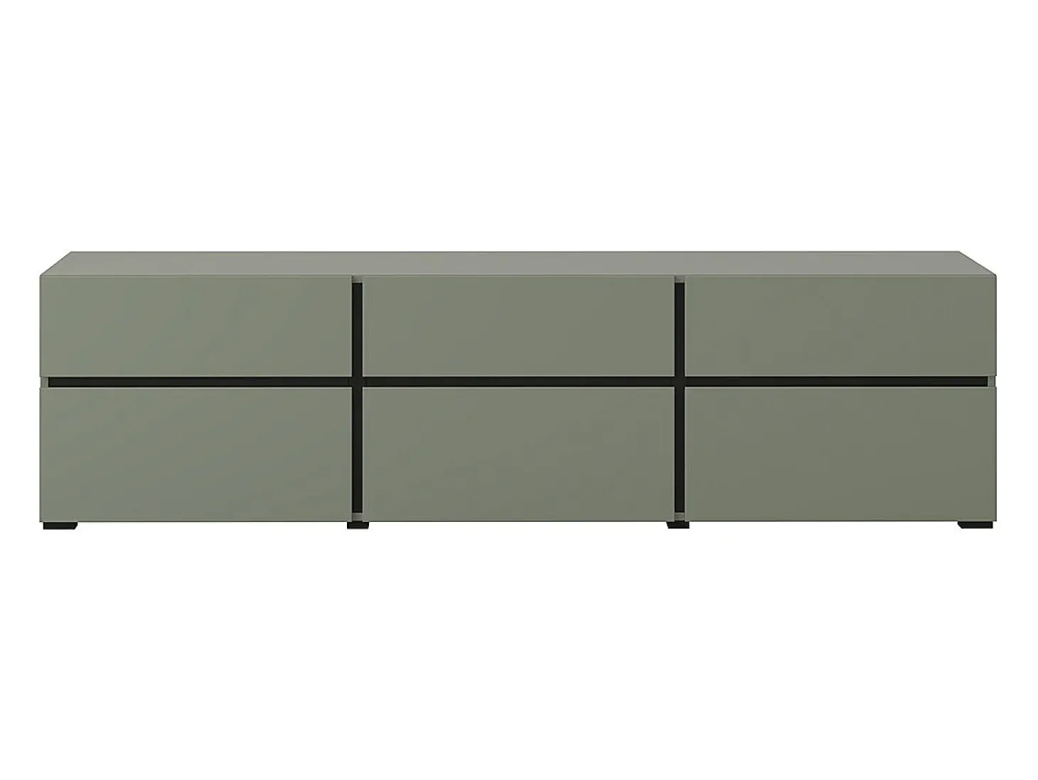 Móvel TV 3 portas Lilia verde 180cm