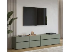 Móvel TV 4 portas Lilia verde 225cm
