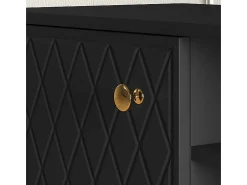 Móvel TV 2 portas Manoé preto 160cm