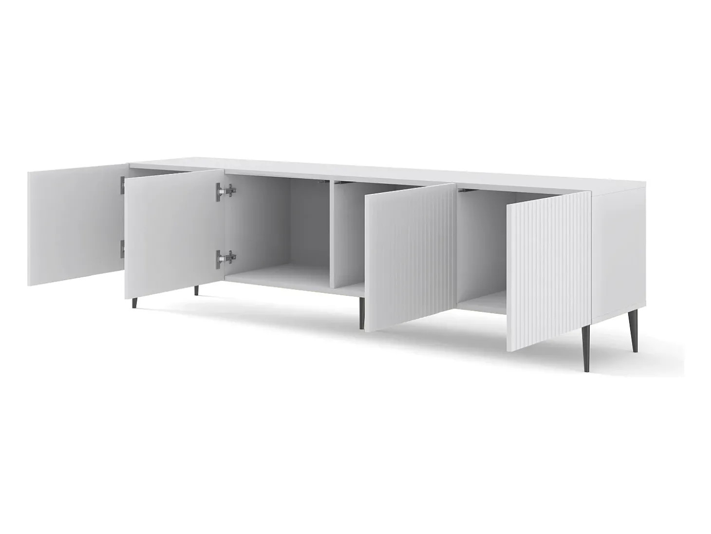 Móvel TV 4 portas Philaé branco 200cm