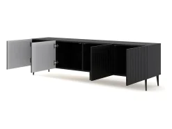 Móvel TV 4 portas Philaé preto 200cm