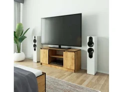 Móvel TV Carvalho com 2 Portas, 1 Prateleira - 120 cm