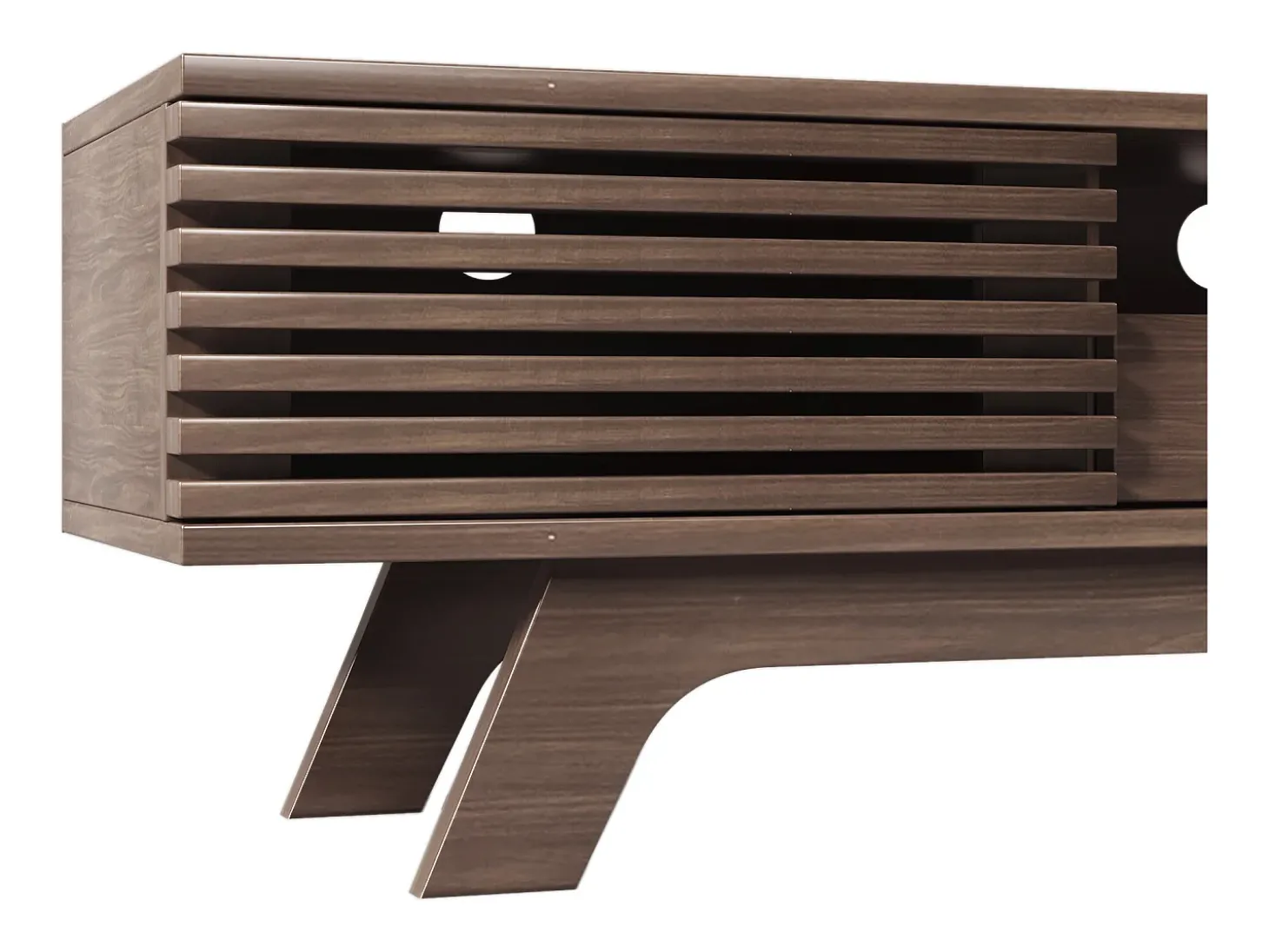 Móvel TV 150cm - 1 gaveta e 2 portas - aglomerado - Castanho