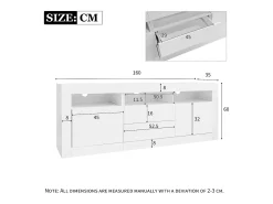 Móvel TV 160cm adequado para TV 70