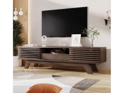 Móvel TV com 2 portas, 1 gaveta e 1 nicho - Aglomerado - 150 x 40 x 44,5 cm - Natural