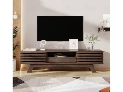 Móvel TV com 2 portas, 1 gaveta e 1 nicho - Aglomerado - 150 x 40 x 44,5 cm - Natural