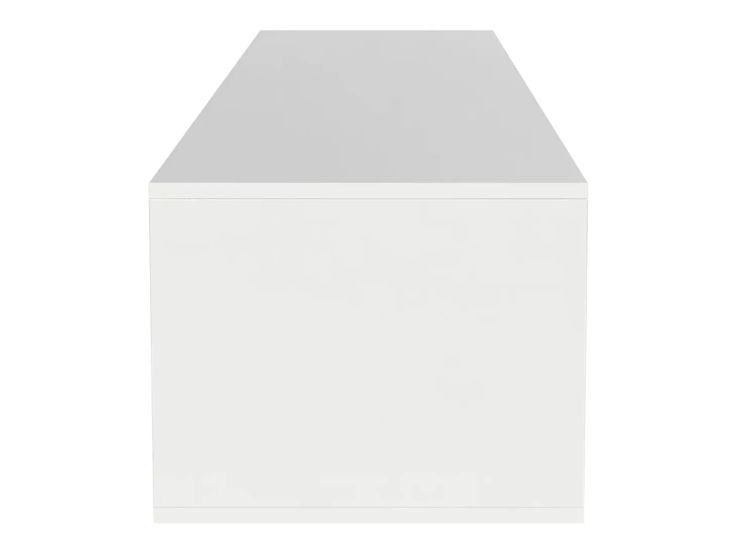 Móvel TV com 3 portas e LED, móvel TV de parede, lacado branco e preto