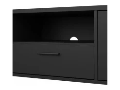 Móvel TV Dthorsb, Aparador de sala, Móvel baixo para TV, Base de parede equipada, 147x40 h38 cm, Preto