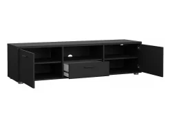 Móvel TV Dthorsb, Aparador de sala, Móvel baixo para TV, Base de parede equipada, 147x40 h38 cm, Preto