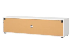 Móvel TV Dthorsb, Aparador de sala, Móvel baixo para TV, Base de parede equipada, 147x40 h38 cm, Branco