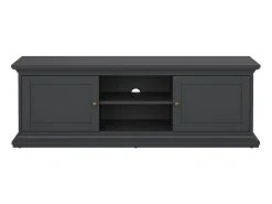 Móvel TV Dthura, Aparador de sala, Armário baixo para TV, Base de parede equipada, 149x42 h51 cm, Cinza